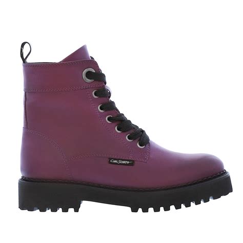 Carl Scarpa Rhaine Purple Leather Lace Up Ankle Boots | Jarrold, Norwich