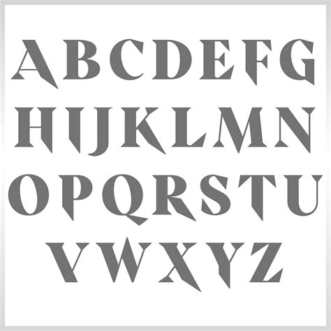 Fonts Alphabet Free - 10 Free PDF Printables | Printablee
