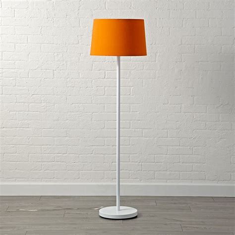 Kids' Floor Lamps: Kids Floor Lamp Base with Fabric Shade | The Land of Nod | Orange floor lamps ...