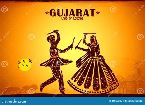 Culture of Gujrat stock illustration. Illustration of hinduism - 41869332