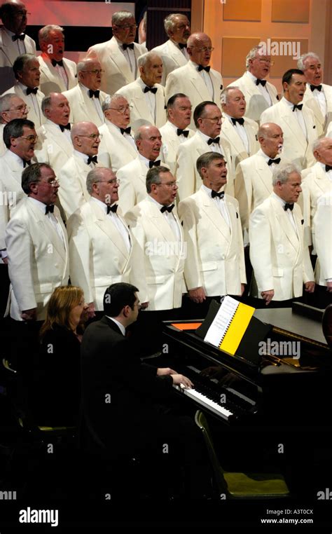 Traditional welsh male voice choir singing in competition for best ...