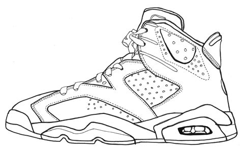 Michael Jordan Shoes Coloring Pages Coloring Pages