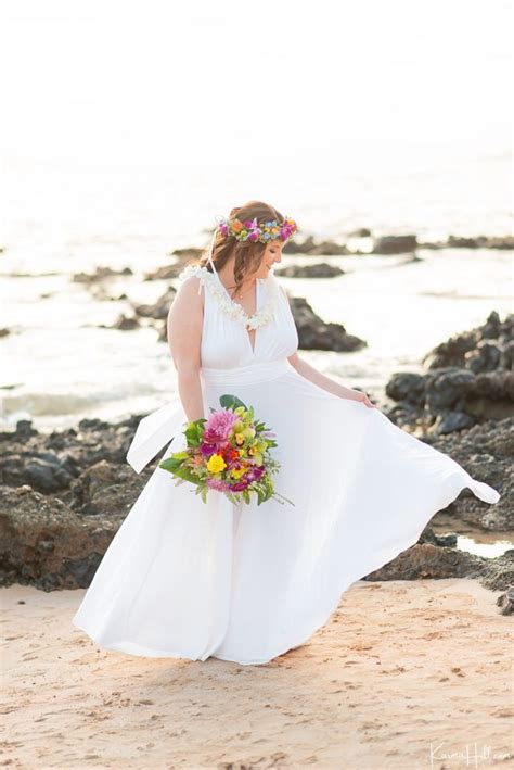 Top 5 Maui Beach Wedding Dress Styles - Tropical Inspiration