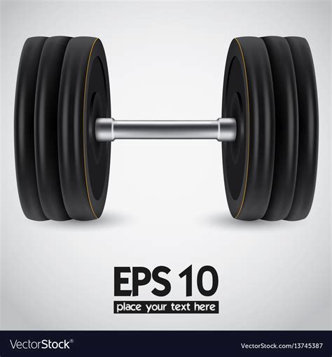 Dumbbell Royalty Free Vector Image - VectorStock