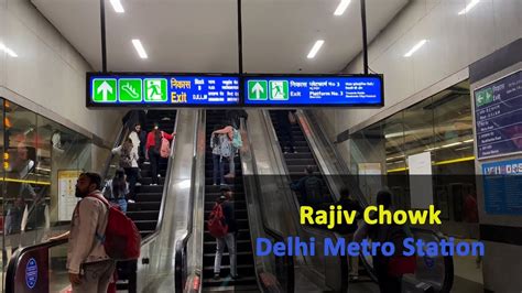 Rajiv Chowk Delhi Metro Station Explore || Blue & Yellow Line Delhi Metro - YouTube