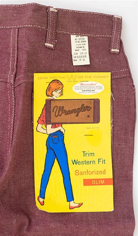 Vintage 1950s 1960s Burgundy Red 'Misses Wrangler' we… - Gem