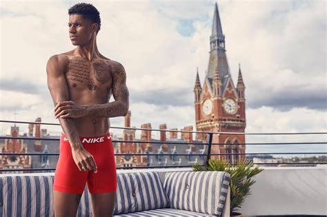 Footballer Marcus Rashford Fronts Nike's New Underwear Campaign