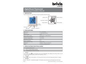 Brivis Heater Digital Manual Thermostat from Reece