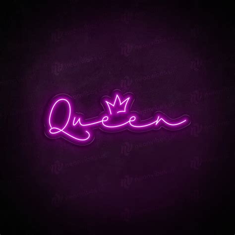 Queen & Crown neon sign - V2 | Queen crown, Led signs, Crown