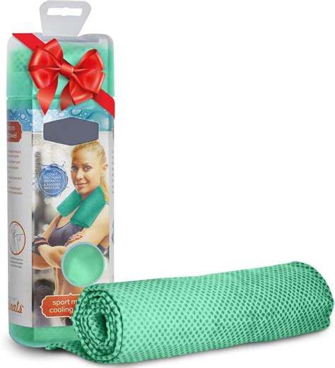 Workout Gym Light Blue Ice Towel Sweat Rag for Golf Yoga Cooling Towel ...