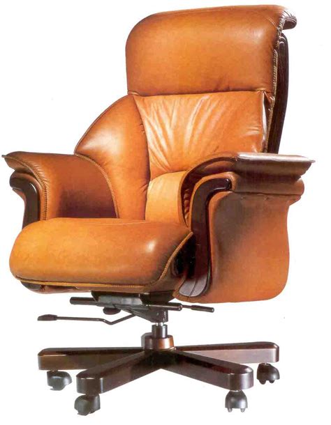 luxury brown leather office chair | Retro office chair, Luxury office ...