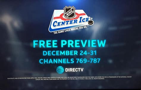 NHL Center Ice Free Preview — hanshotfirst on Scorum