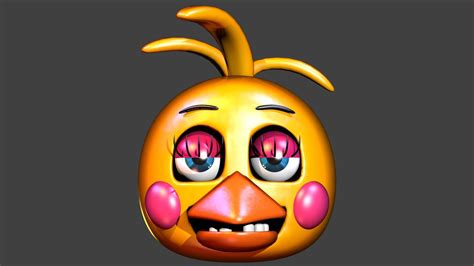 Toy chica Head (WIP 2) by MrLarions on DeviantArt