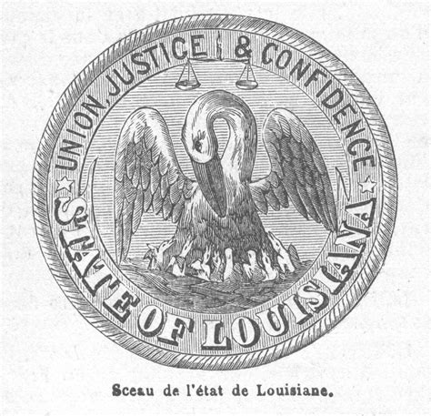 Louisiana State Seal – Old Book Illustrations