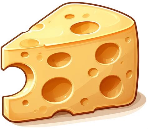Premium Photo | Illustration of a fresh swiss cheese