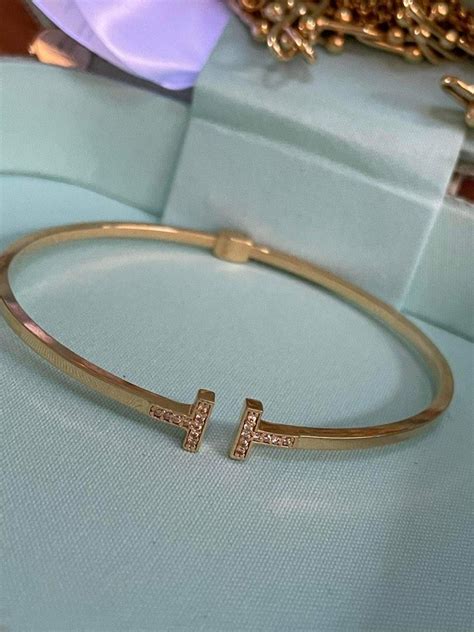 Tiffany-inspired bangle, Women's Fashion, Jewelry & Organizers, Bracelets on Carousell