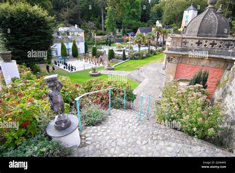 Portmeirion Village was used as a location for the 1960's cult TV series "The Prisoner" starring ...