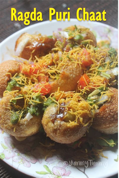 Ragda Puri Chaat Recipe - Ragda Puri Recipe - Easy Chaat Recipes