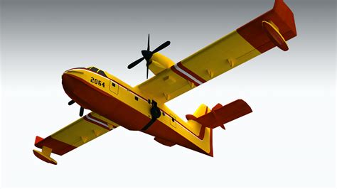 3D model Canadair CL-415 VR / AR / low-poly MAX - CGTrader.com