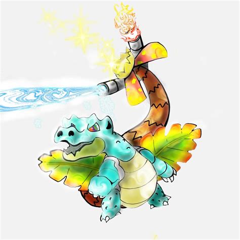 Chenatoise (charizard, blastoise, venusaur fusion) by flubermin on ...