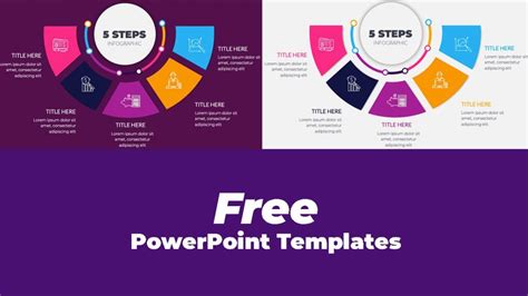 Free Download | 5 Steps Powerpoint Infographic Free 2022