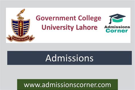 GCU Lahore BS Admissions Spring 2023