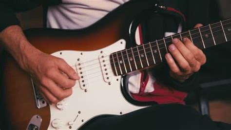 Guitarist Playing Guitar Solo Stock Footage Video (100% Royalty-free ...