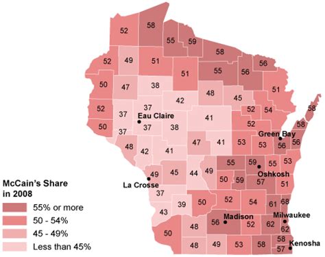 Political Geography: Wisconsin - The New York Times