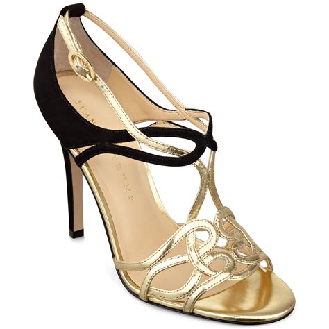 Lyst - Ivanka Trump Herly High Heel Evening Sandals in Black