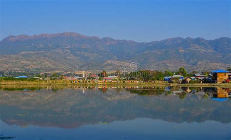 Landscape of Inle Lake, Myanmar Stock Photo - Image of panoramic ...