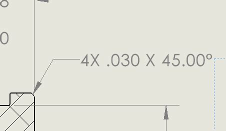 Solved: Drawing Chamfer Dimension - Autodesk Community