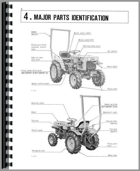 Kubota B7100HST-D Tractor Operators Manual