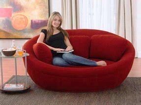 Round Leather Sofa - Foter