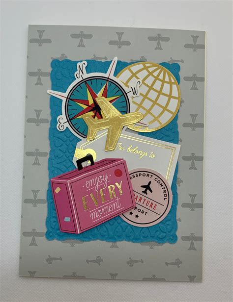 Set of 4 Travel Themed Greeting Cards Enjoy the Adventure - Etsy UK