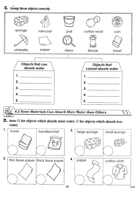 Science worksheets for grade 4