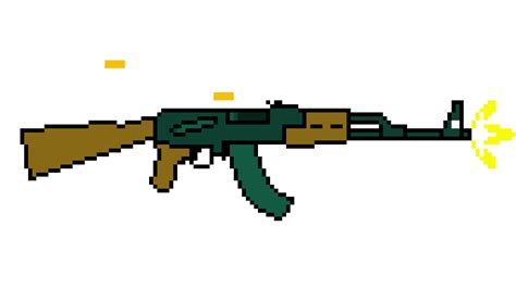 Pixilart - Kalashnikov AK-47 Firing animation by NoInfo