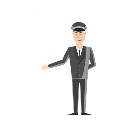 Car, cartoon, chauffeur, driver, hat, male, man icon - Download on Iconfinder