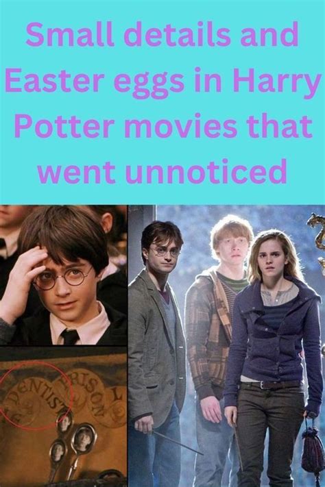 Small details and easter eggs in harry potter movies that w – Artofit