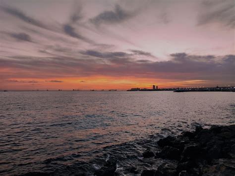 Premium Photo | Sunset over the bosphorus