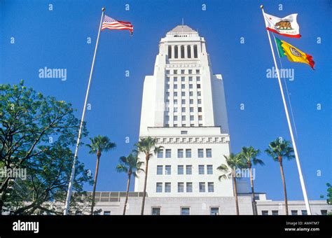 The Mayor s office at City Hall in the city of Los Angeles California ...