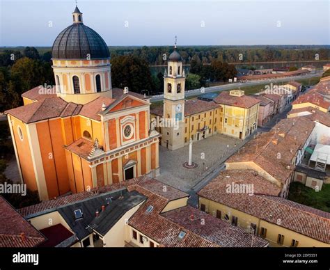 Aerial view of Boretto town, Reggio Emilia, italy Stock Photo - Alamy