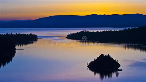 Emerald Bay Sunrise stock photo. Image of coast, range - 19619666