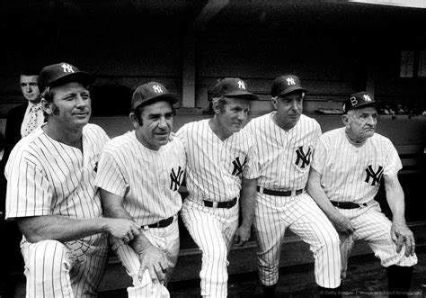 Image detail for -New York Yankees' Hall of Famers at Old Timers Day at ...