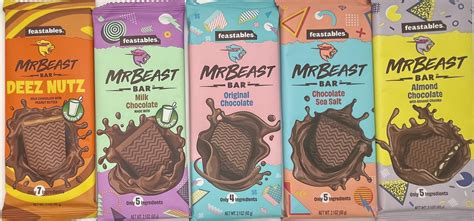 Buy Feastables Beast Chocolate Bars – NEW Deez Nuts Peanut Butter Milk ...