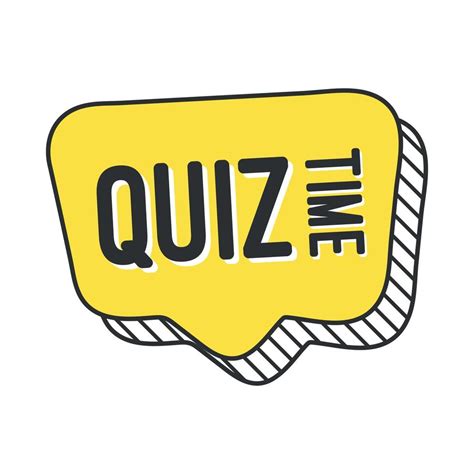 Quiz time logo icon symbol, cartoon yellow bubble speech 16062036 ...