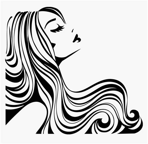 Woman Silhouette - Hair Salon Clipart, HD Png Download , Transparent Png Image - PNGitem