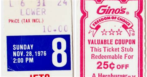 Papergreat: A pair of $10 Baltimore Colts-New York Jets tickets from ...