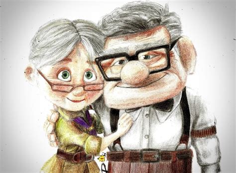 Ellie And Carl Sketch - Drawing Skill