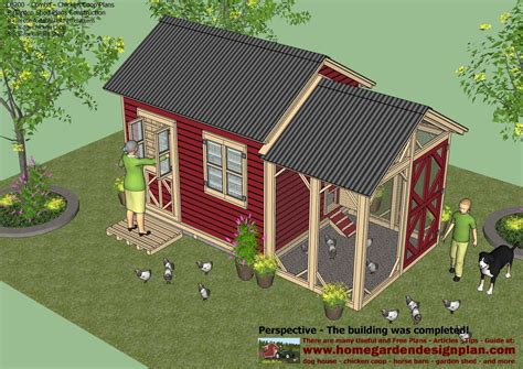 for chick coop: CB200 Combo Plans Chicken Coop Plans Construction Garden Sheds Storage Sheds ...