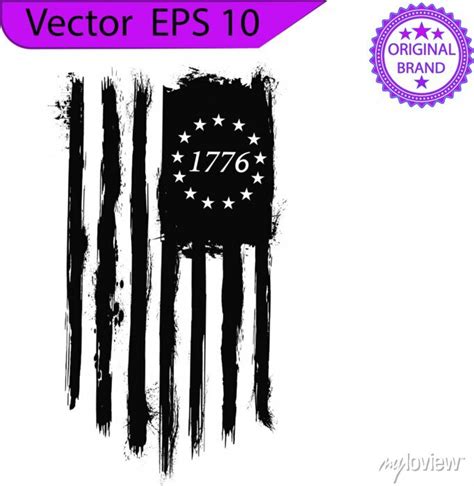 Betsy ross 1776 13 stars distressed us flag 13 star flag , • wall ...